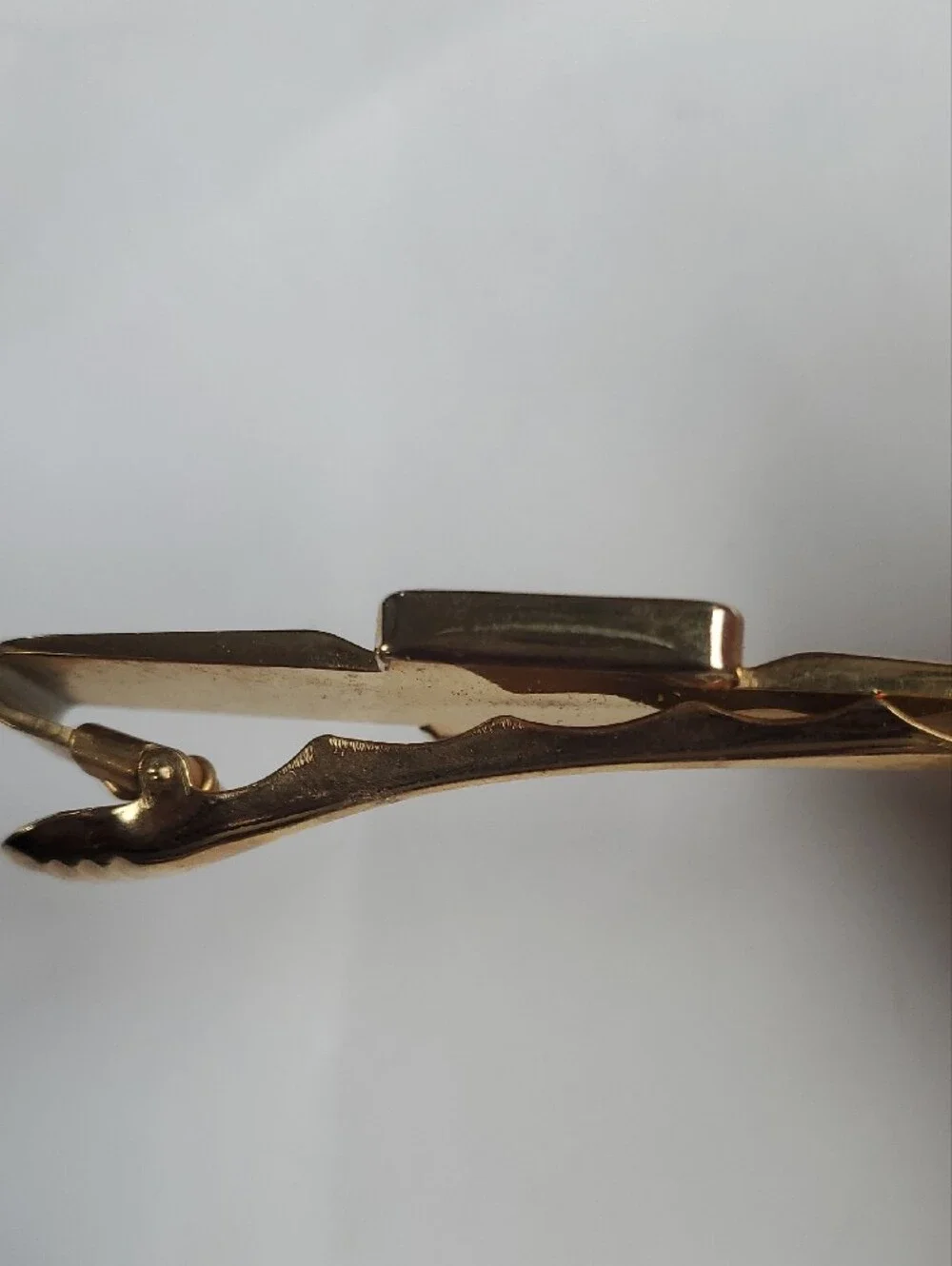 Gold-Tone Geometric Tie Bar